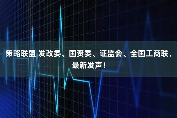 策略联盟 发改委、国资委、证监会、全国工商联，最新发声！