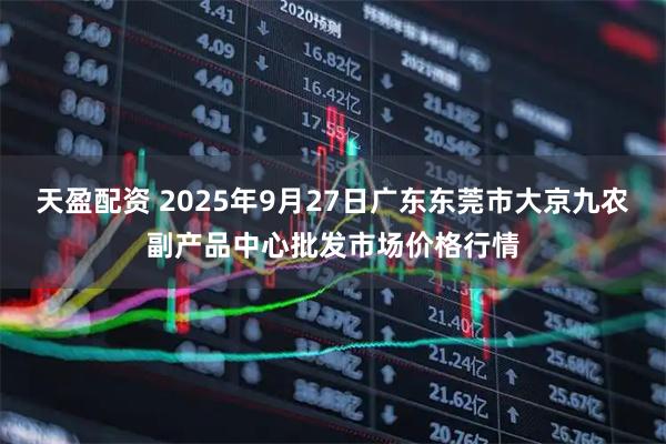 天盈配资 2025年9月27日广东东莞市大京九农副产品中心批发市场价格行情