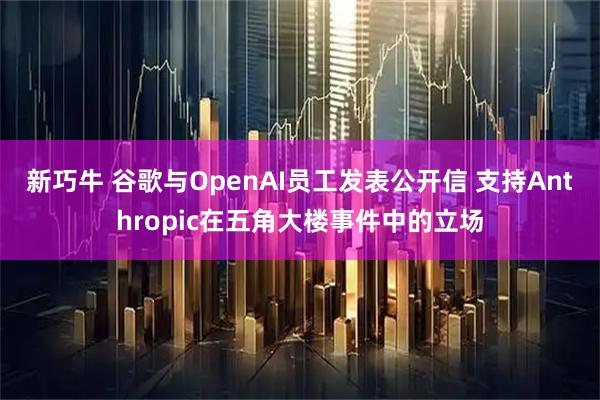 新巧牛 谷歌与OpenAI员工发表公开信 支持Anthropic在五角大楼事件中的立场